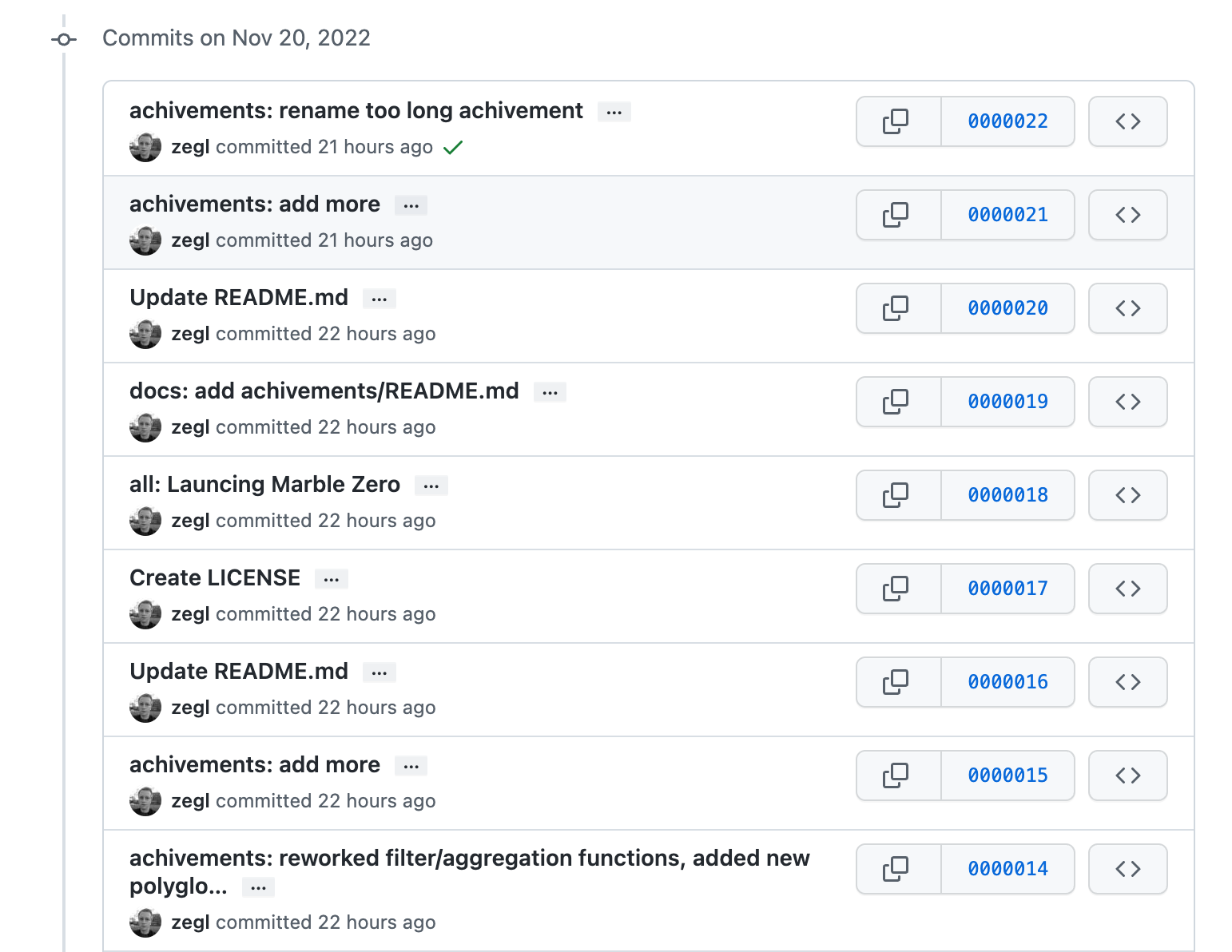 Extremely Linear Git History